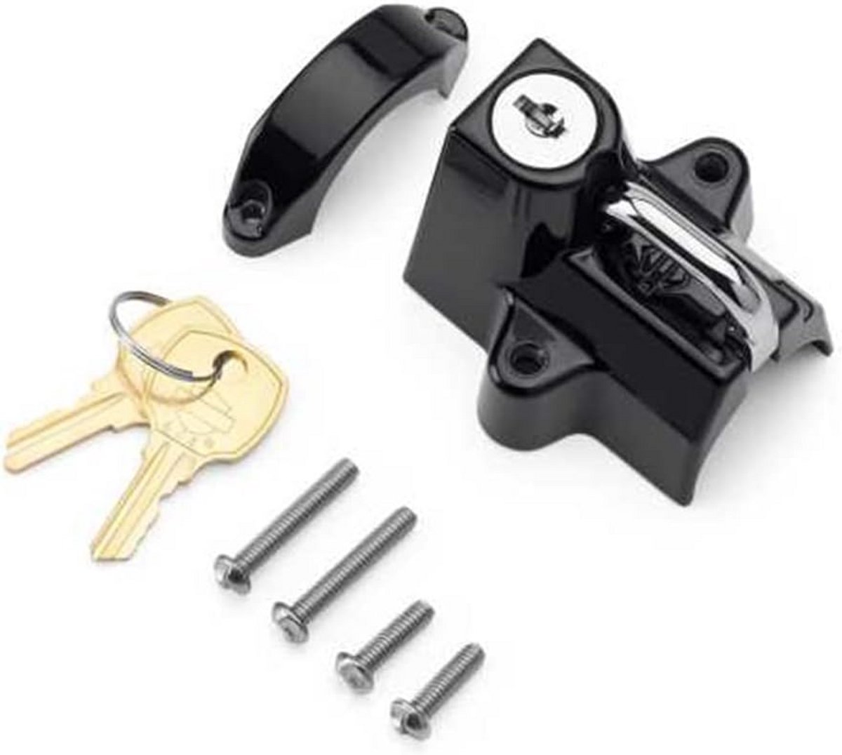 Universeel helm slot voor motorfiets met D-ring bevestiging en 2 sleutels