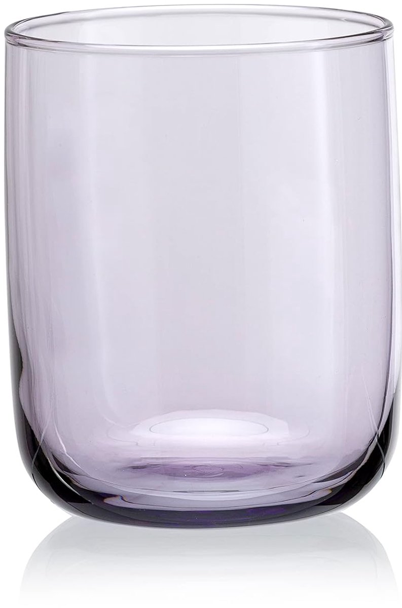 Pasabahce Iconic – Paarse Waterglazen – Set van 3 – 280 ml – Stijlvolle glazen – Vaatwasserbestendig