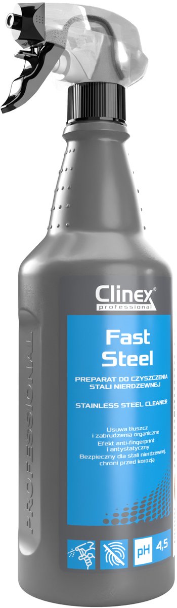 Clinex Fast Steel RVS Reiniger 1 liter