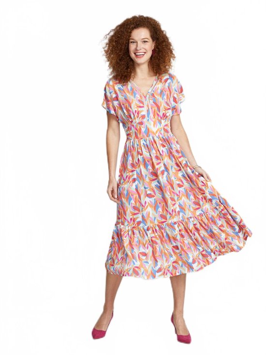 Robe longue volantée smockée dos | bol