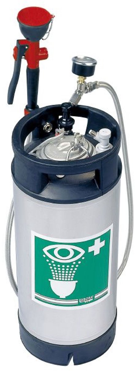 HUGHES STD-38G Draagbare Oog-, Gelaats- & Lichaamsdouche 15 liter