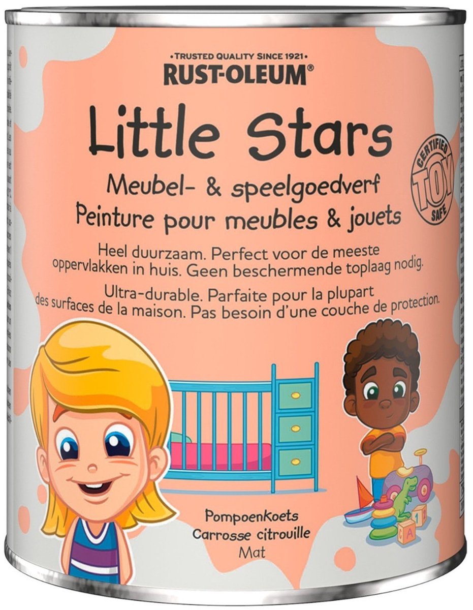 Little Stars Meubel- en speelgoedverf Mat - 750ML - Pompoenkoets