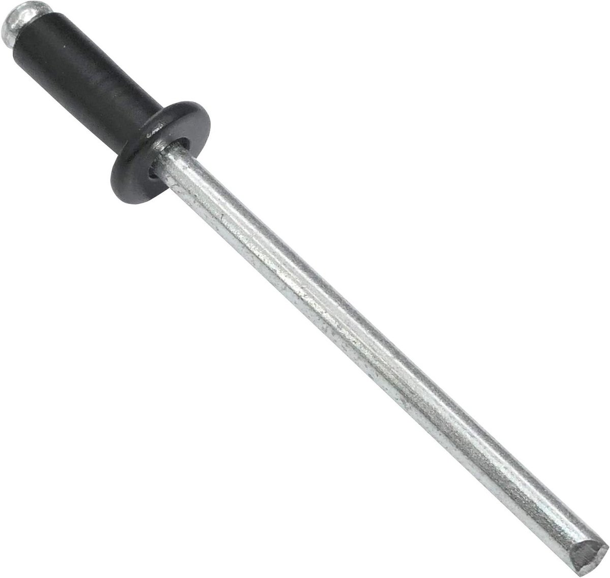 Set van 50 Standaard Klinknagels Ø4x10mm Zwart RAL 9005 - Metaal