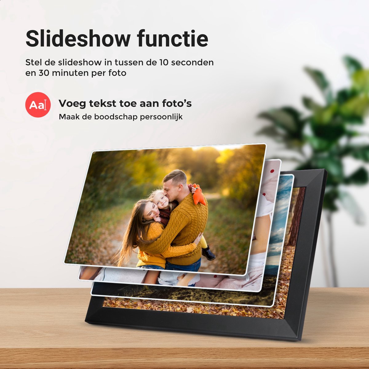 FrameUp Digitale Fotolijst 10.1 inch HD+ met WiFi en - afbeelding 3