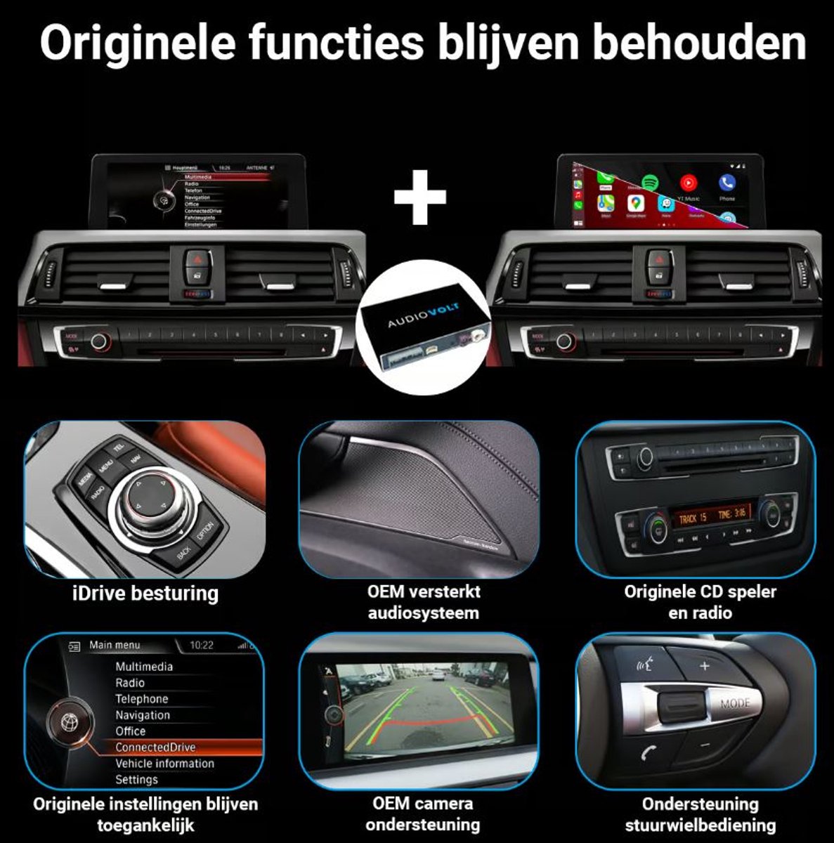 Interface Module Apple CarPlay & Android Auto – Geschikt voor BMW X6 F16 2014 tot 2016 NBT