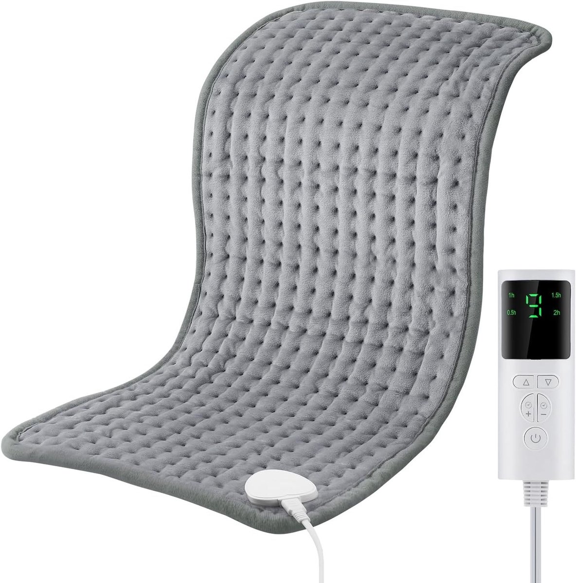 SNJY® Warmtekussen Oplaadbaar - Verwarmingskussen - Warmtekussen Elektrisch - 29x58cm - Grijs