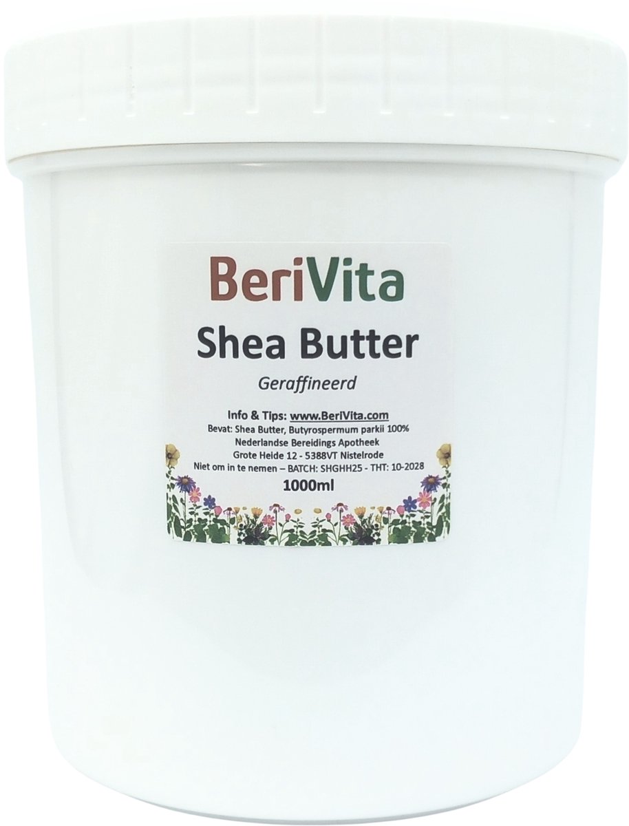 Shea Butter Geraffineerd 1000ml Pot - Pure Shea Boter - Refined Sheabutter kg