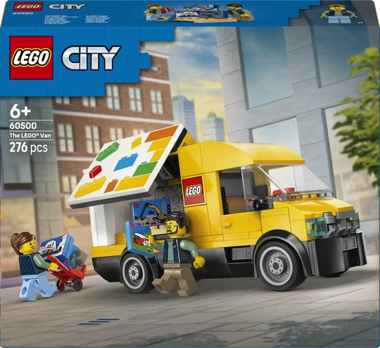 LEGO® City : Le Fourgon LEGO - Ensemble de Construction et de Jeu pour les Amateurs d'Automobiles À Partir de 6 Ans - Avec 2 Minifigurines - 60500