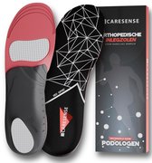 Caresense® - Orthopedische inlegzolen voor mannen en vrouwen - Hielspoor en Fasciitis plantaris zooltjes - Steunzolen voor schoenen - platvoeten - Podologische inlegzolen voor voetboogpijn - Hoge boog - Inlegzolen voor laarzen - Maat S