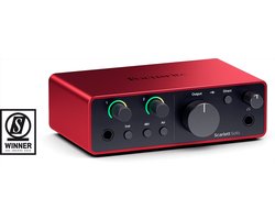 Focusrite Scarlett 4th Gen Solo - USB audio interface, 1 mic in / 2 lijn uit