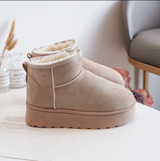 Beige Winter Bottines voor Kinderen