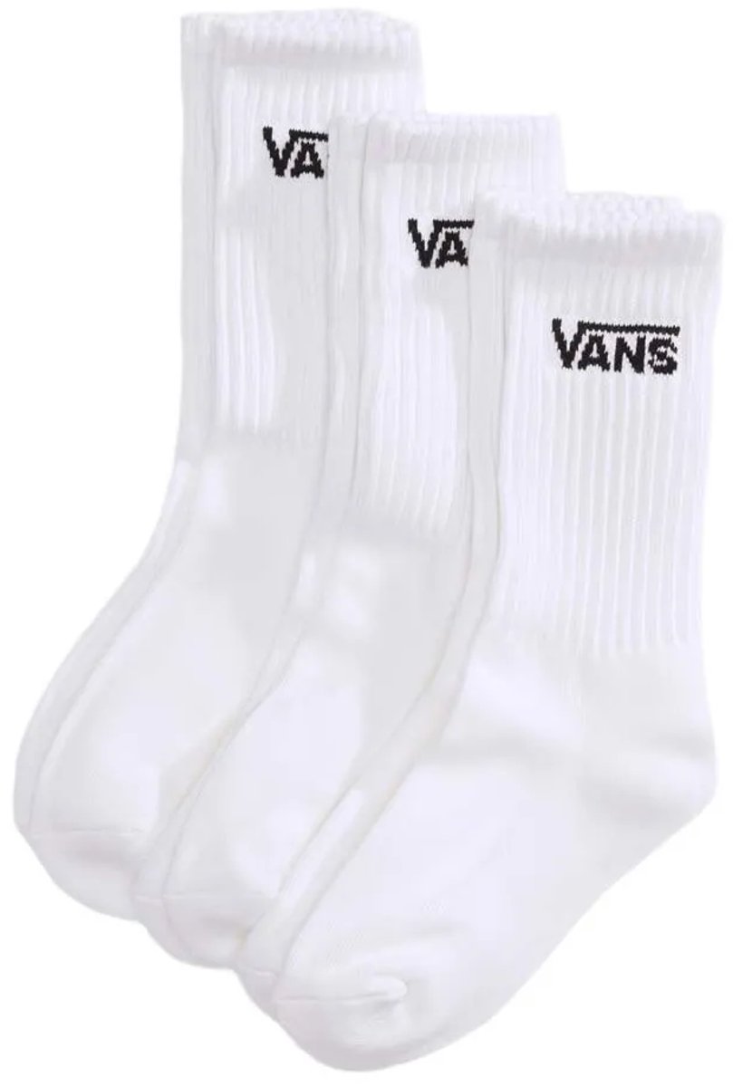 Vans Classic Crewsokken 3 Eenheden Jongens Meisjes Wit