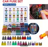 Auto Steekzekeringen Set – 300-delig Assortiment – Mini, Standard & Low Profile – Inclusief Zekeringtrekker en Opbergdoos