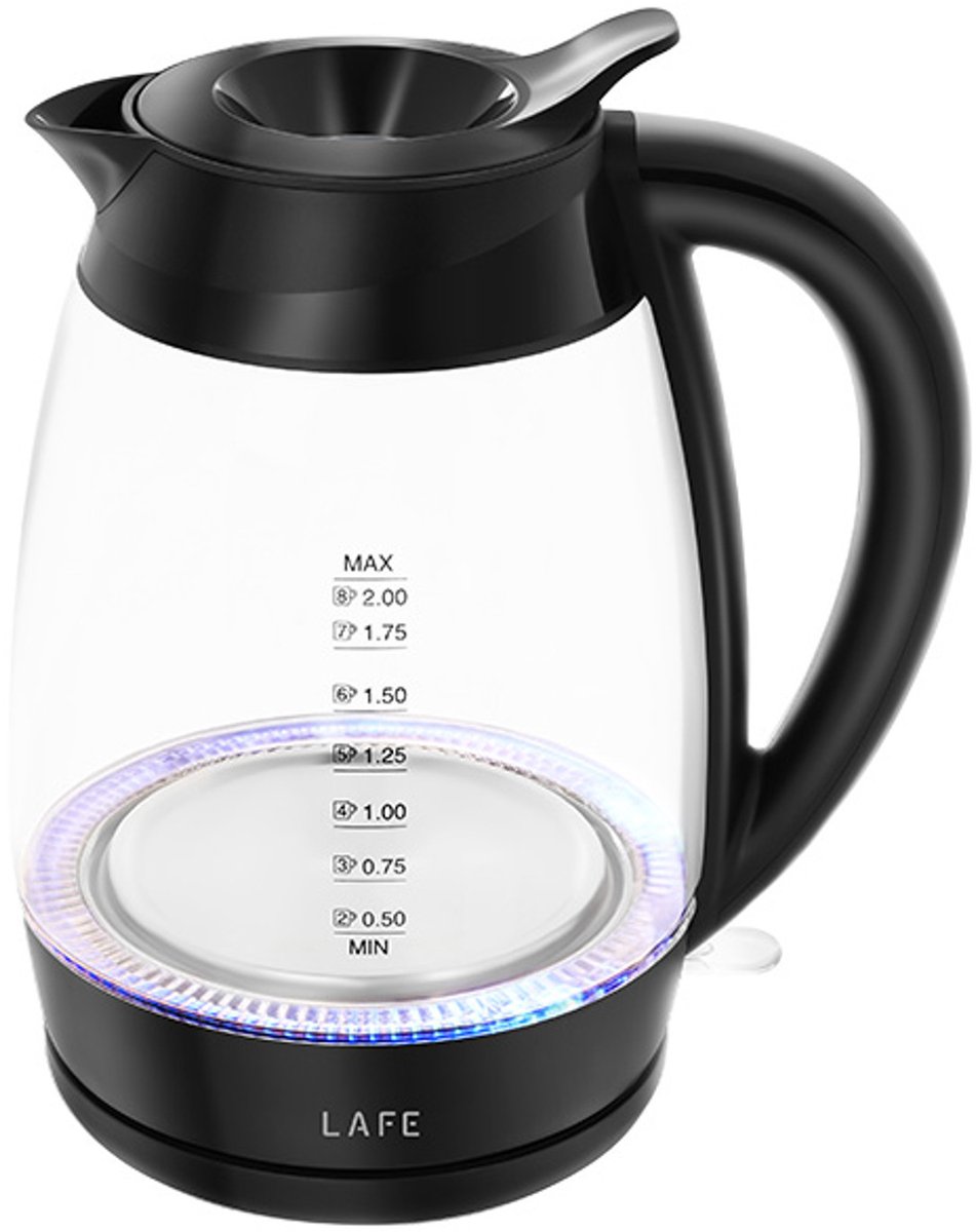 Lafe - Waterkoker, vermogen 2200W, inhoud 2l, glas, Essential XL