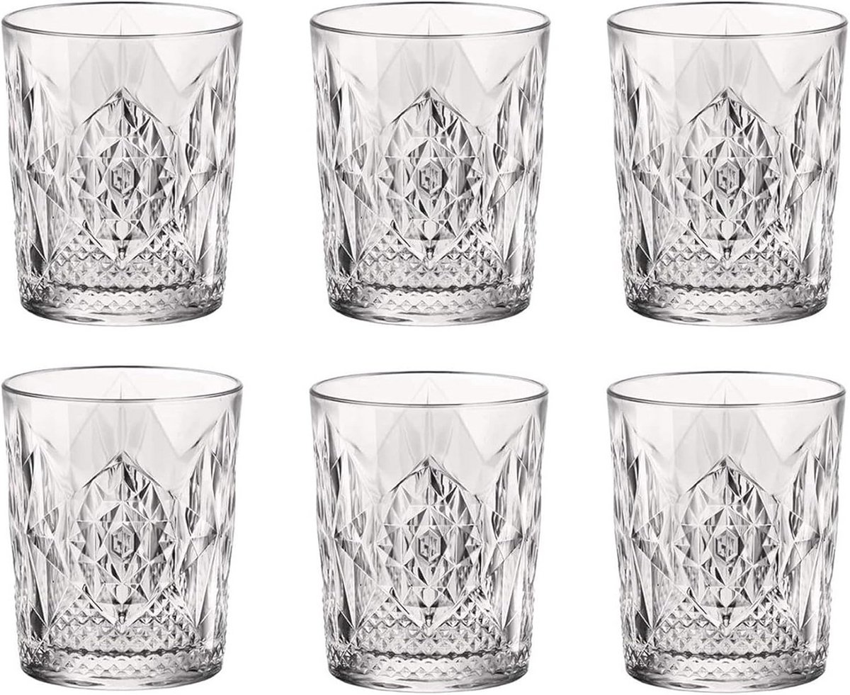 Transparante whiskyglazen set van 6 - 390 ml glazen voor optimale whiskybeleving
