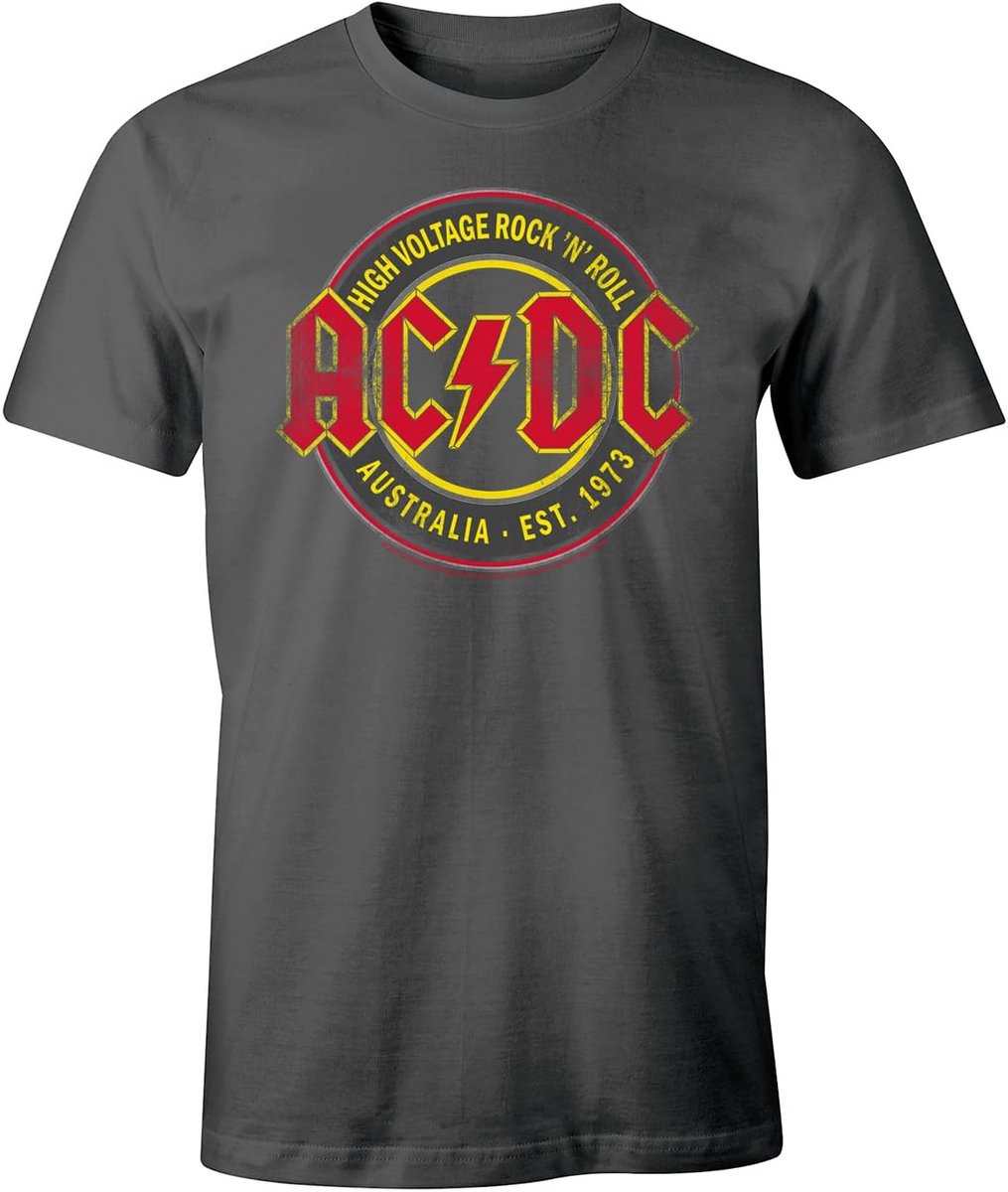 High Voltage Australia T-shirt - Biologisch Katoen, Duurzaam en Comfortabel voor Muziekliefhebbers