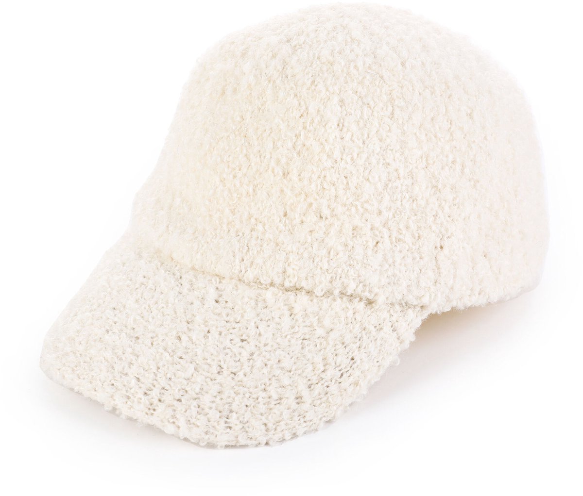 Teddy Pet - Baseball Cap Fluffy Viscose Wool Wit