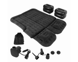 Auto Luchtbed Voertuig Opblaasbaar Verdikt Reisbed Slaapmat Camping Accessoire Zwart