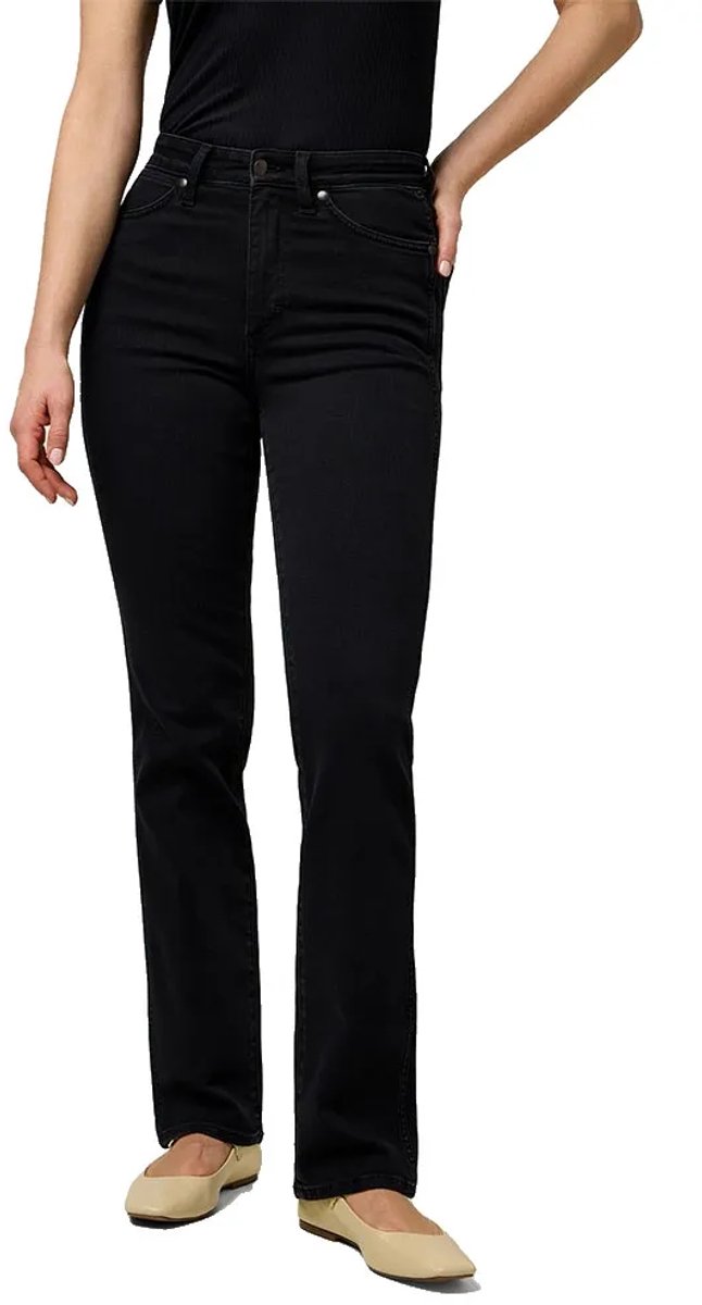 Wrangler 112371749 Straight Fit Spijkerbroek 26 32 Vrouw Zwart