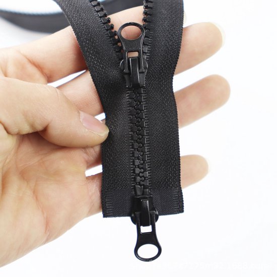 12 stuks, universele ritssluiting met ritssluiting, vervanging, afneembare ritssluiting voor jas, jas, koffer, rugzak, jeans, accessoires (zwart