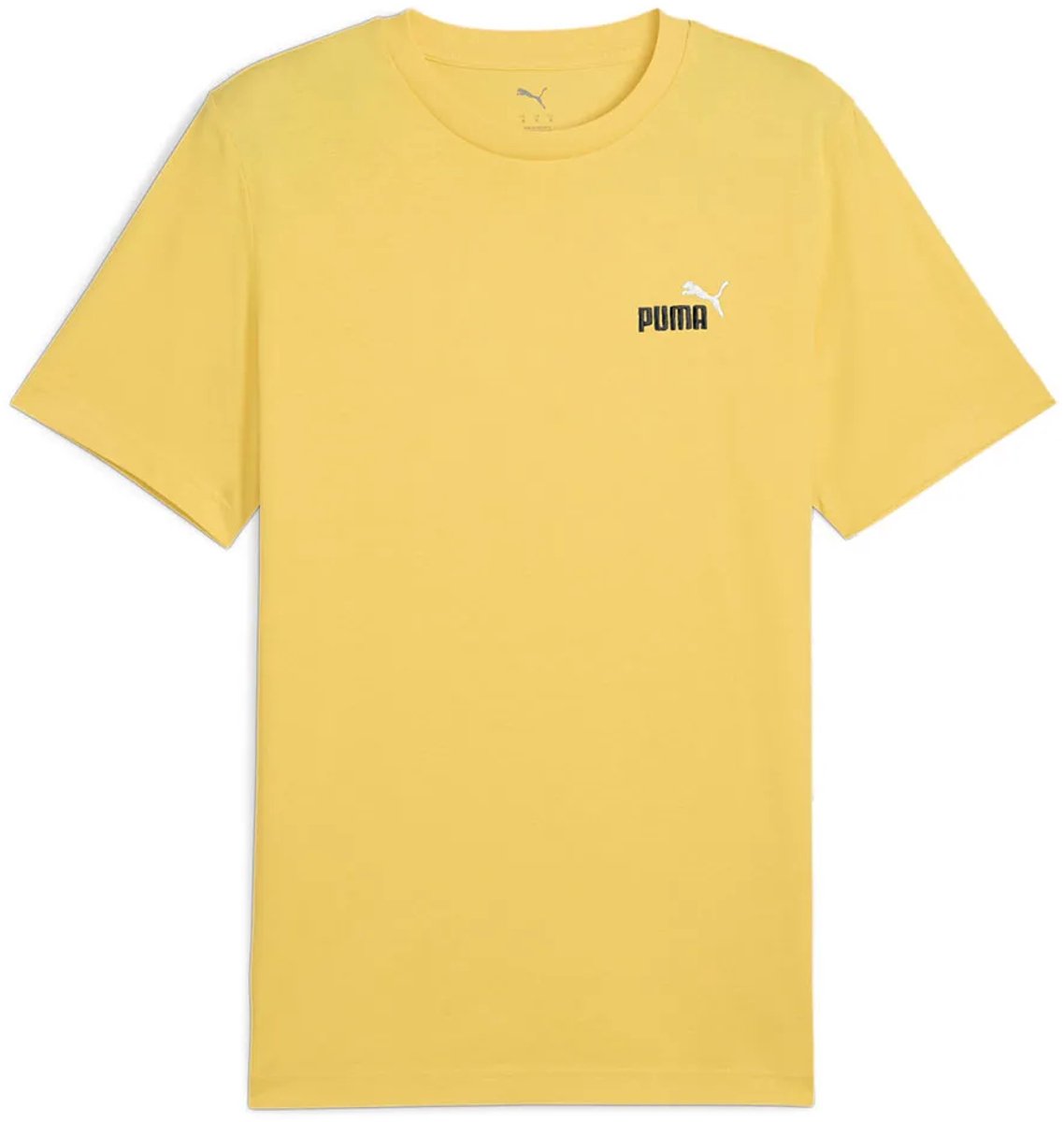 Puma Ess 2 Color Small Nº1 Logo T-shirt Met Korte Mouwen S Geel