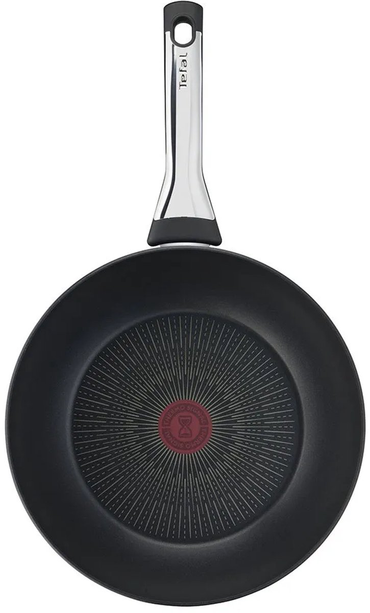 Tefal Recycled On Wokpan 28 cm, 100% gerecycled aluminium, anti-aanbaklaag, inductie, vaatwasmachinebestendig, zwart, C2971932