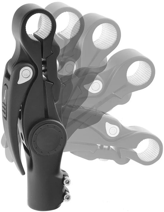 Promax Verstelbare stuurpen - Aluminium - 31.8 mm klem - 10-90° hoek - Zwart