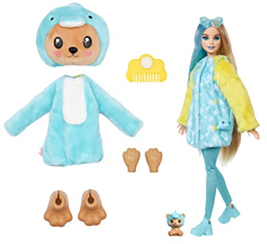Barbie Cutie Reveal Pop - Barbiepop - Teddybeer Dolfijn — afbeelding 2