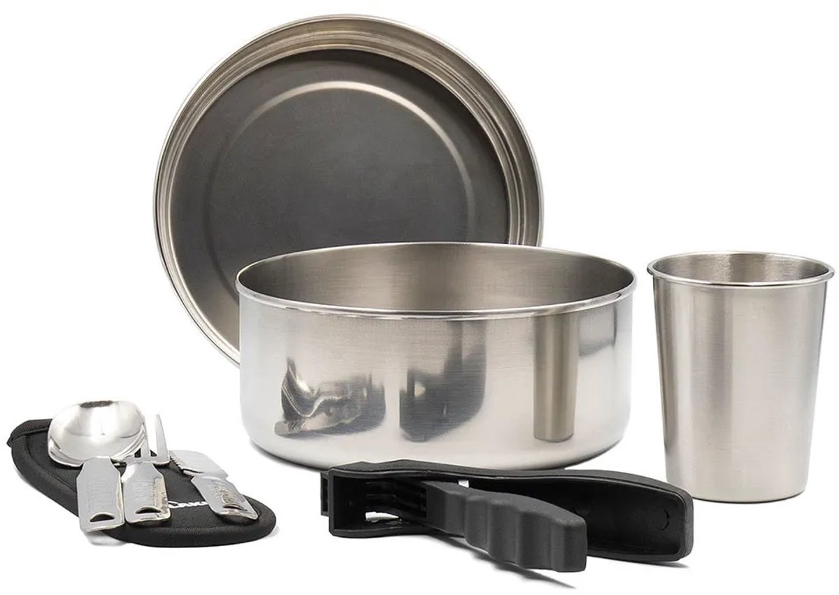 Laken Campingset 17 Cm Zilver