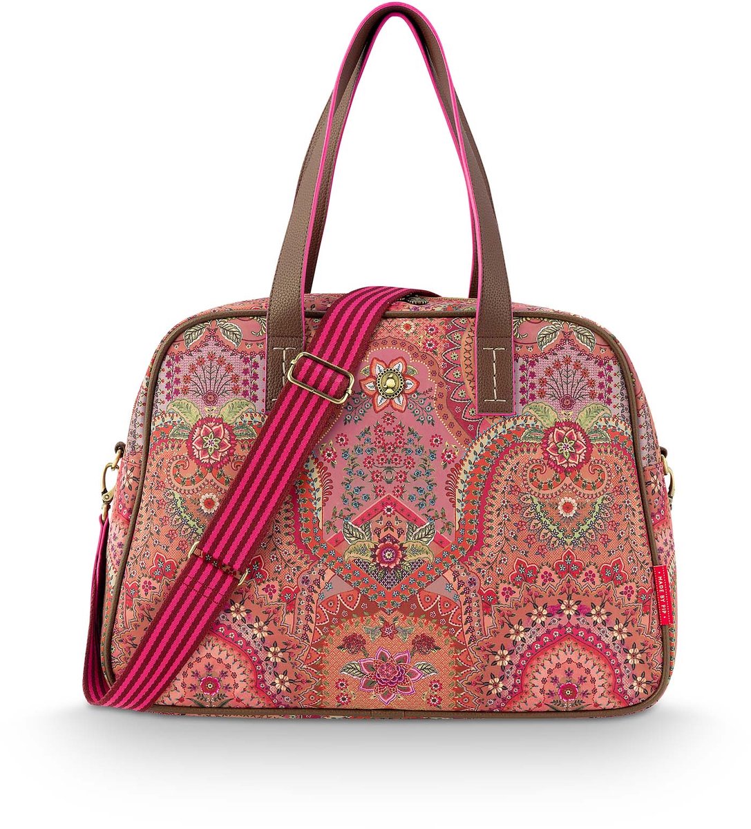 Pip Studio - Tovy Reistas Dames - Weekendtas - Jabali - Rood - 40x15x30cm