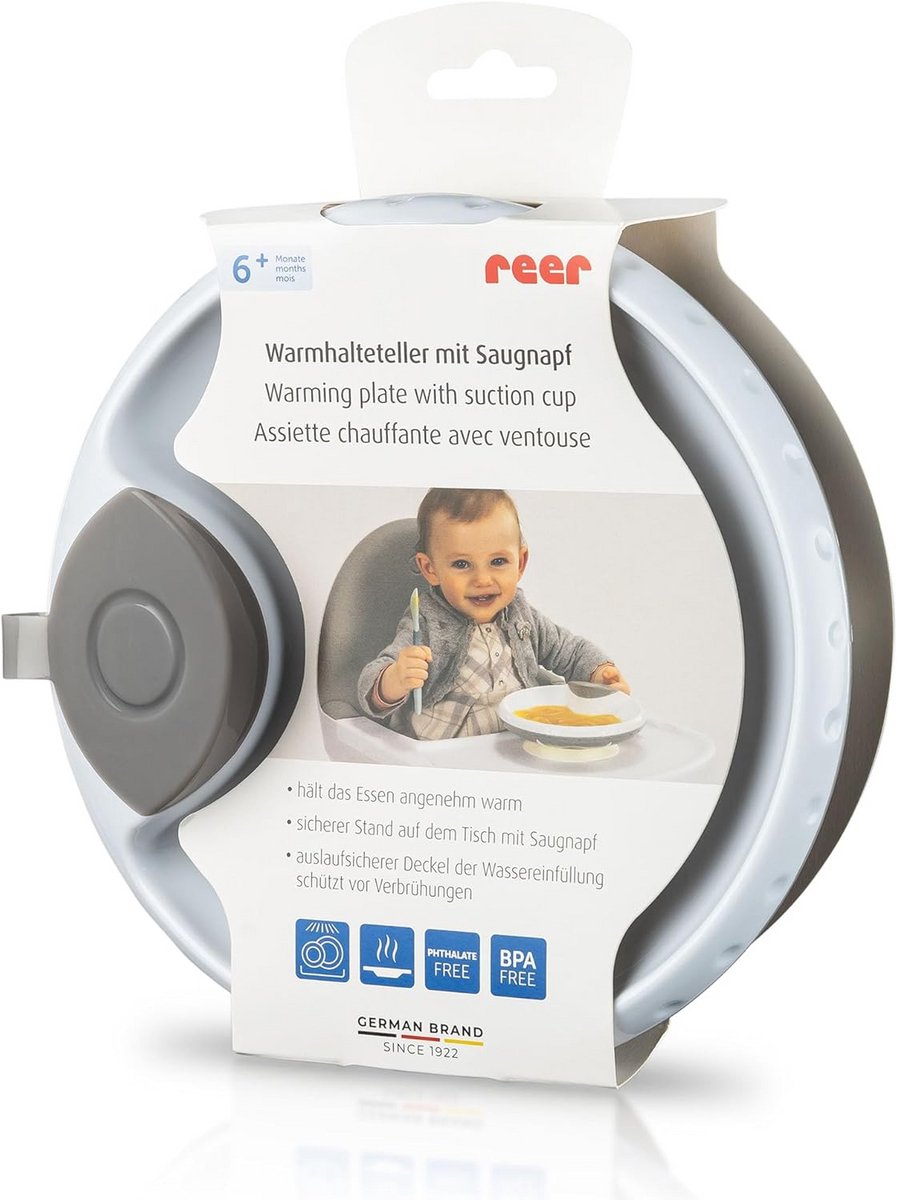Warmhoudbord met zuignap voor baby’s – Antislip eetservies dat maaltijden langer warm houdt