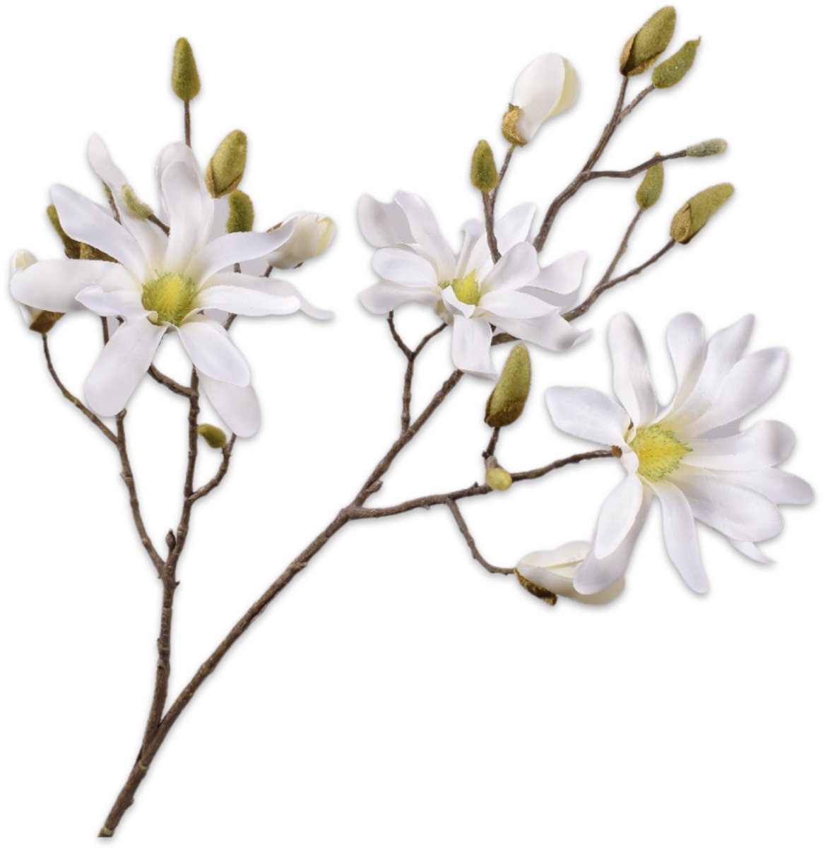 Silk-ka Kunstbloem - wit - H116 cm
