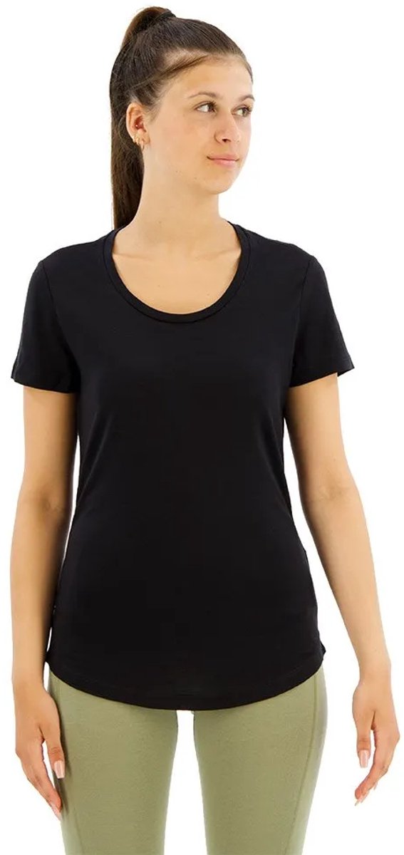 Icebreaker Merino 125 Cool-lite Sphere Iii Scoop T-shirt Met Korte Mouwen Vrouw Zwart