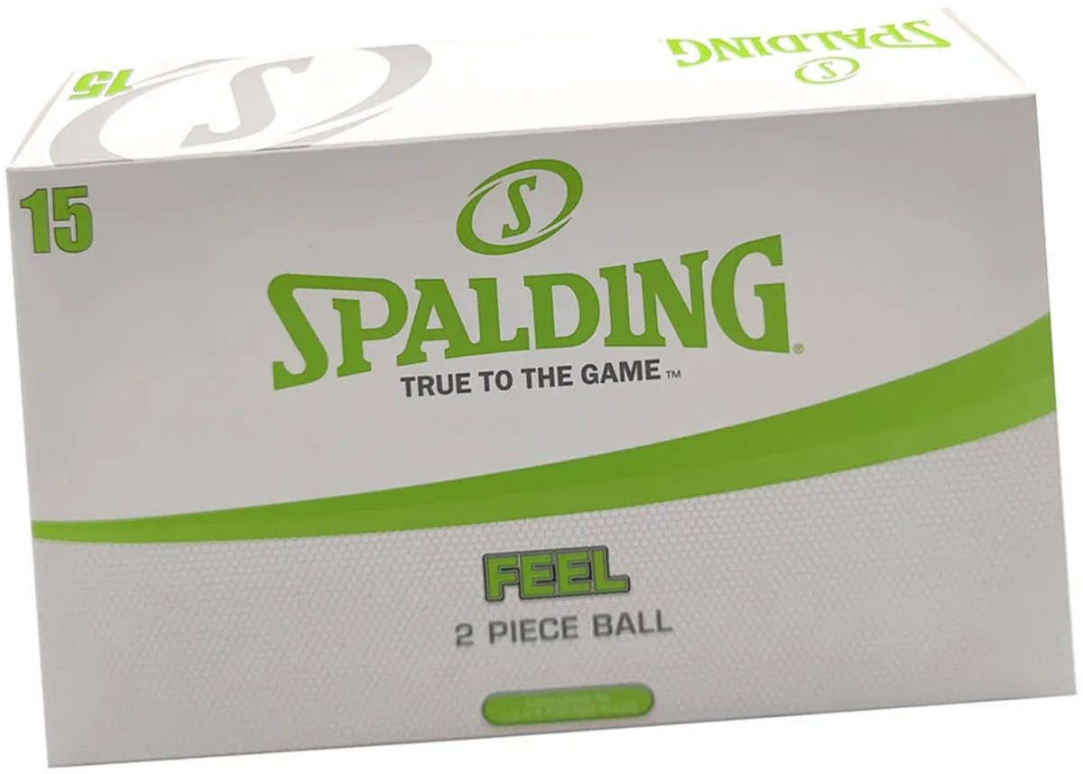 Spalding Feel Golfbal - Set van 15 Golfballen - Wit