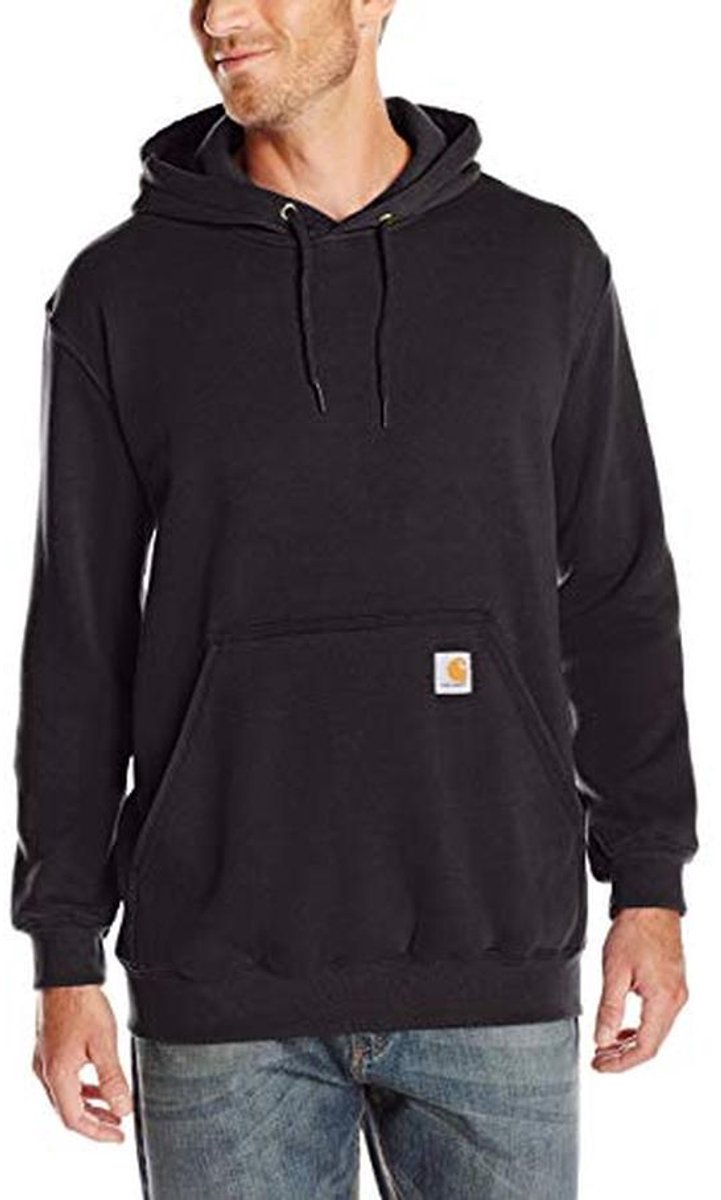 Heren Workwear Hoodie - Zwart - Originele Pasvorm - Maat S