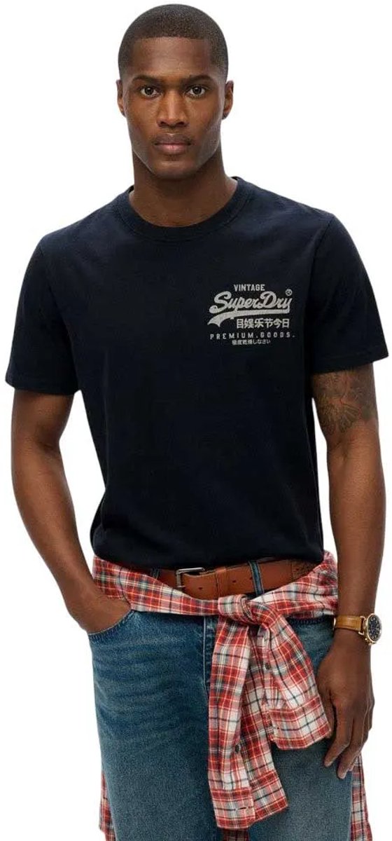 Superdry Vintage Logo Tokyo Relaxed T-shirt Heren T-shirts Marineblauw