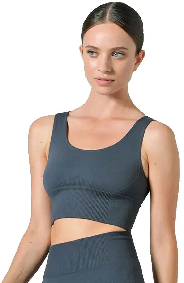 Bmymoon Galactic Top Sportbeha Grijs L-XL Vrouw