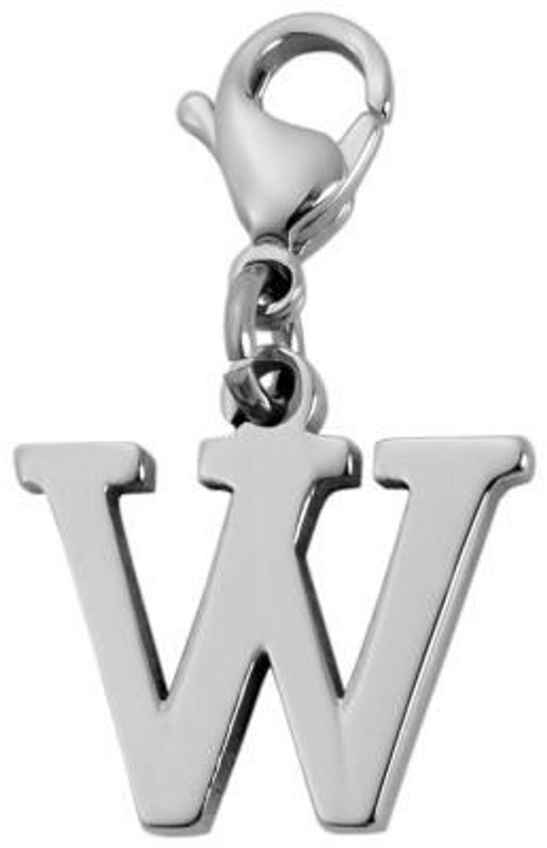 AKZENT Accent Unisex Hanger Edita Akzent bedelhanger van roestvrij staal, letters, zilverkleurig
