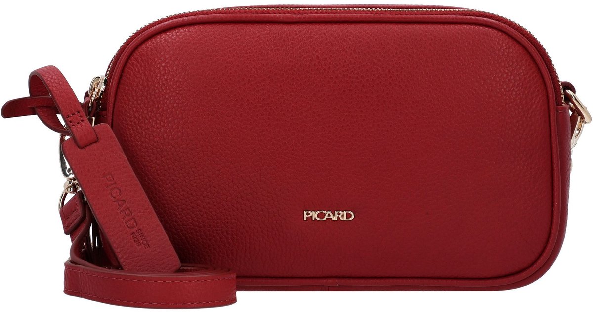 PICARD schoudertas Java Crossbody Bag Lipstick donkerrood