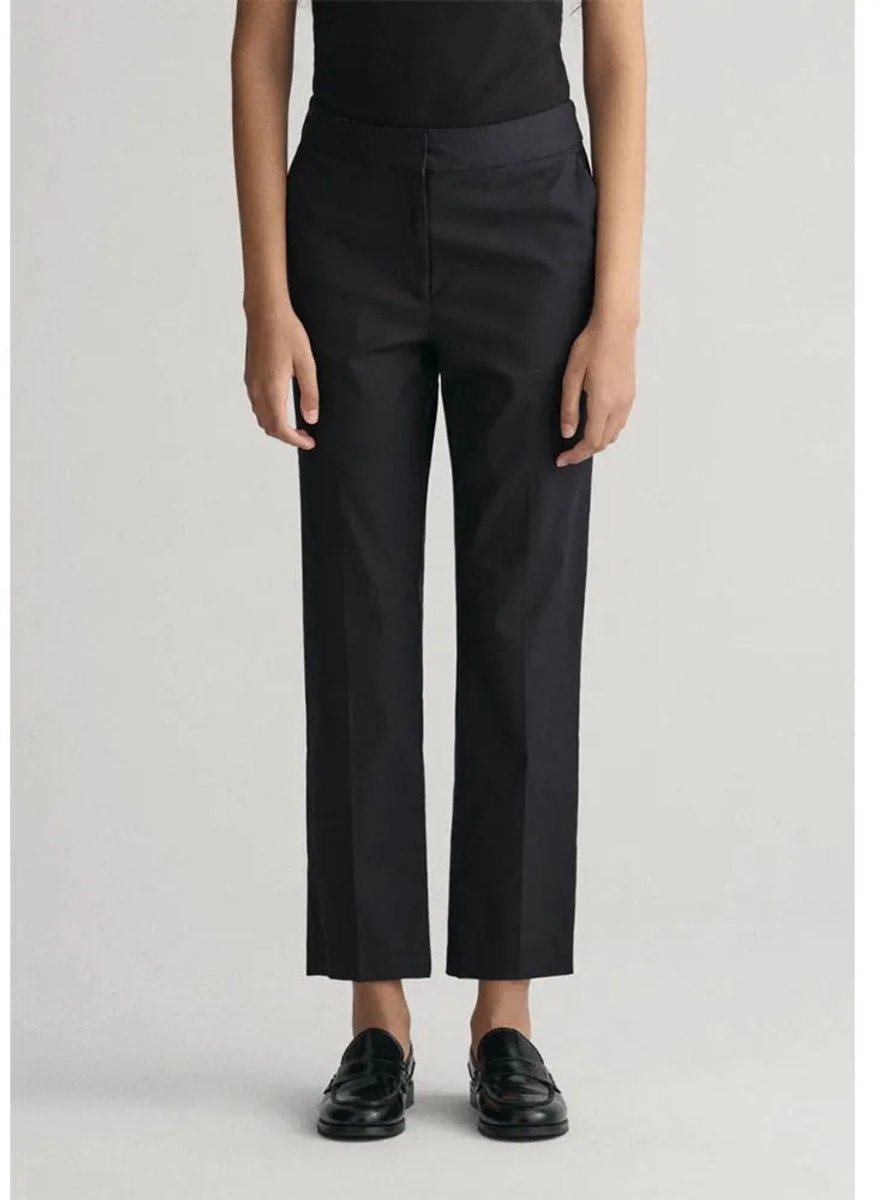 Gant D1. Slim Cigarette Slack Broek Zwart 46 Vrouw