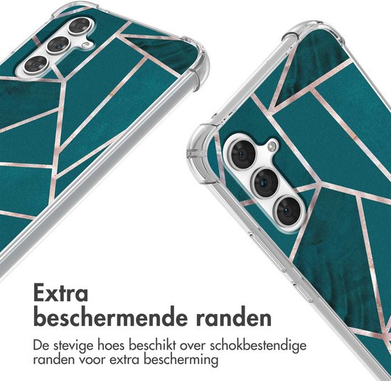 Étui iMoshion adapté pour étui Samsung Galaxy A54 (5G) avec cordon - Étui Design iMoshion avec cordon - Graphique multicolore / vert Petrol