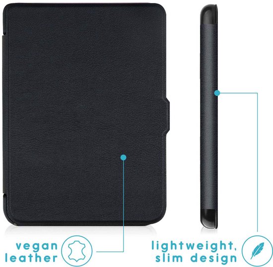 Hoesje geschikt voor Kobo Clara 2E E-reader - iMoshion Slim Hard Case Bookcase - Ook geschikt voor Tolino Shine 4 - Zwart van iMoshion — afbeelding 3