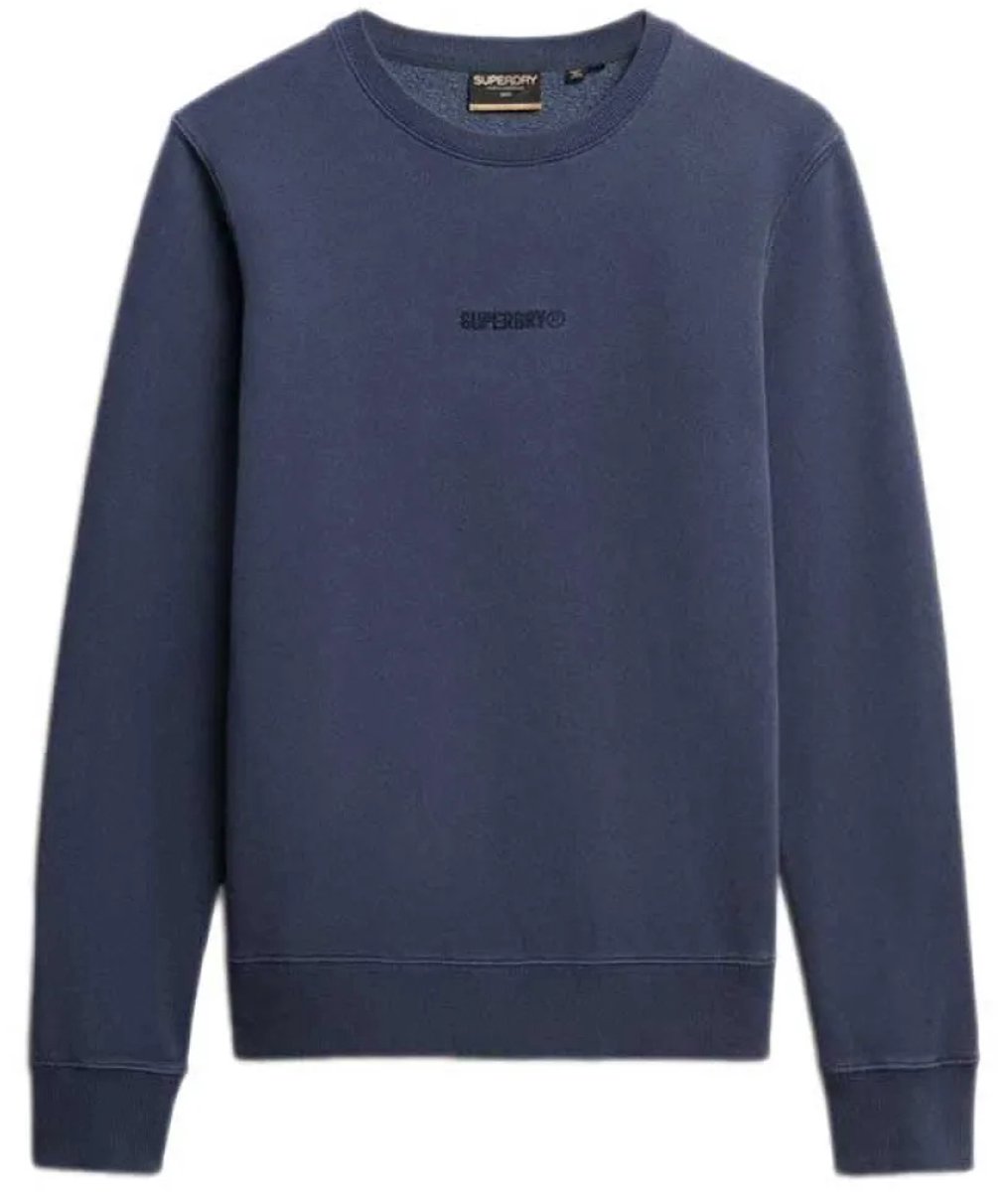 Superdry Micro Logo Sweatshirt L Man Blauw