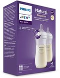 Emballage de biberons Philips Avent Natural Response avec deux biberons de 330ml, 0% BPA.