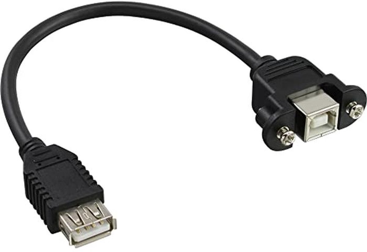 USB 2.0 adapterkabel A naar B - 0,2 m