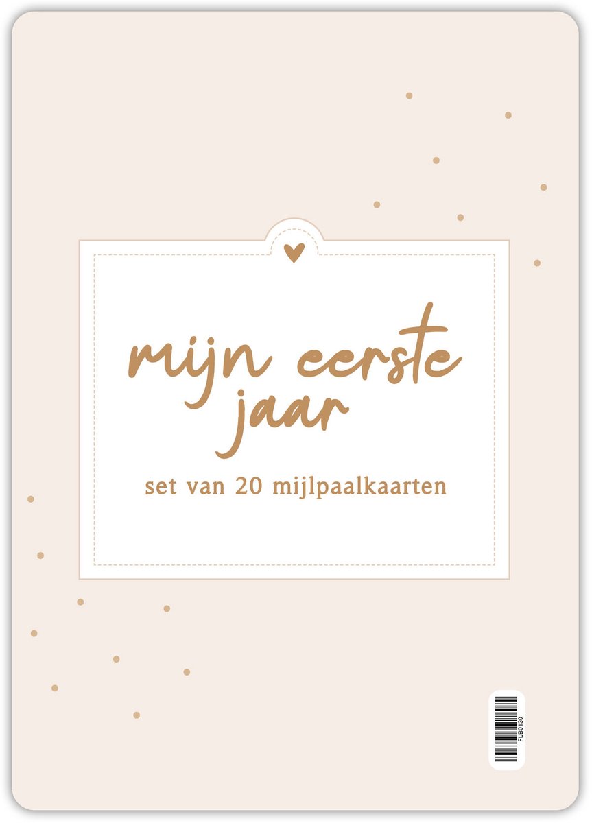 Fyllbooks - Mijlpaalkaarten Baby - Set van 20 Mijlpaalkaarten - Groeikaarten - Kraamcadeau Milestone Baby Cards