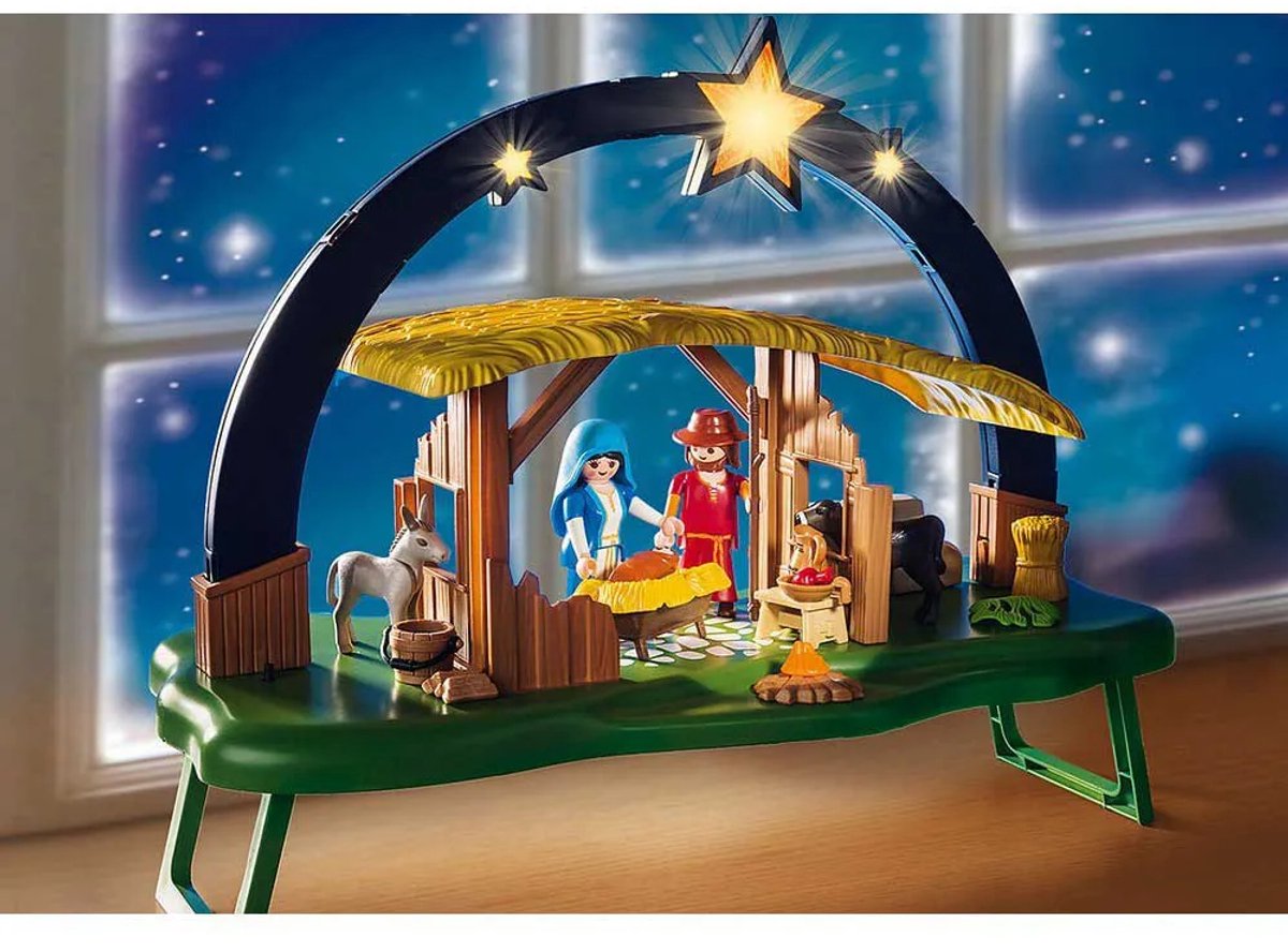 PLAYMOBIL Christmas Kerststal met heldere ster - 9494 — afbeelding 20
