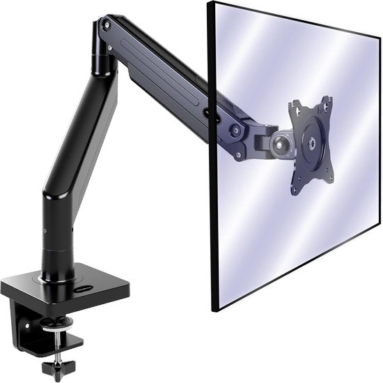 Alora Monitorarm SoloMount - 13-27 Inch - Zwart - Draaibaar - Kantelbaar - Zwenkbaar - Monitor Arm - 1 Monitor