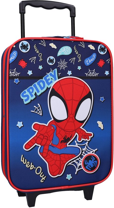 Trolley koffer Spidey Made To Roll - Blauw