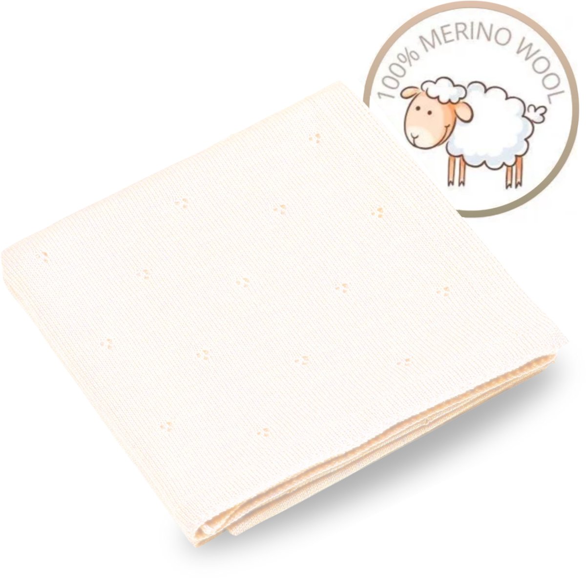Alwero babydeken met naam beige